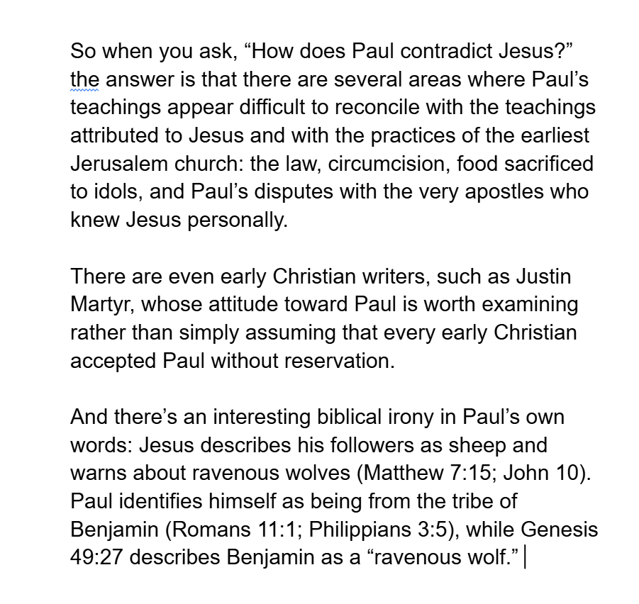 lon2yd's tweet photo. @Ash_XBlahBlah @7signxx Jesus literally said that whoever teaches others to set aside even the least of the commandments will be called least in the kingdom of heaven. 

Paul taught that the law was no longer binding and even spoke of the law in terms of a curse.

Paul’s name means least, small lol. https://t.co/ADqxkoFaLr
