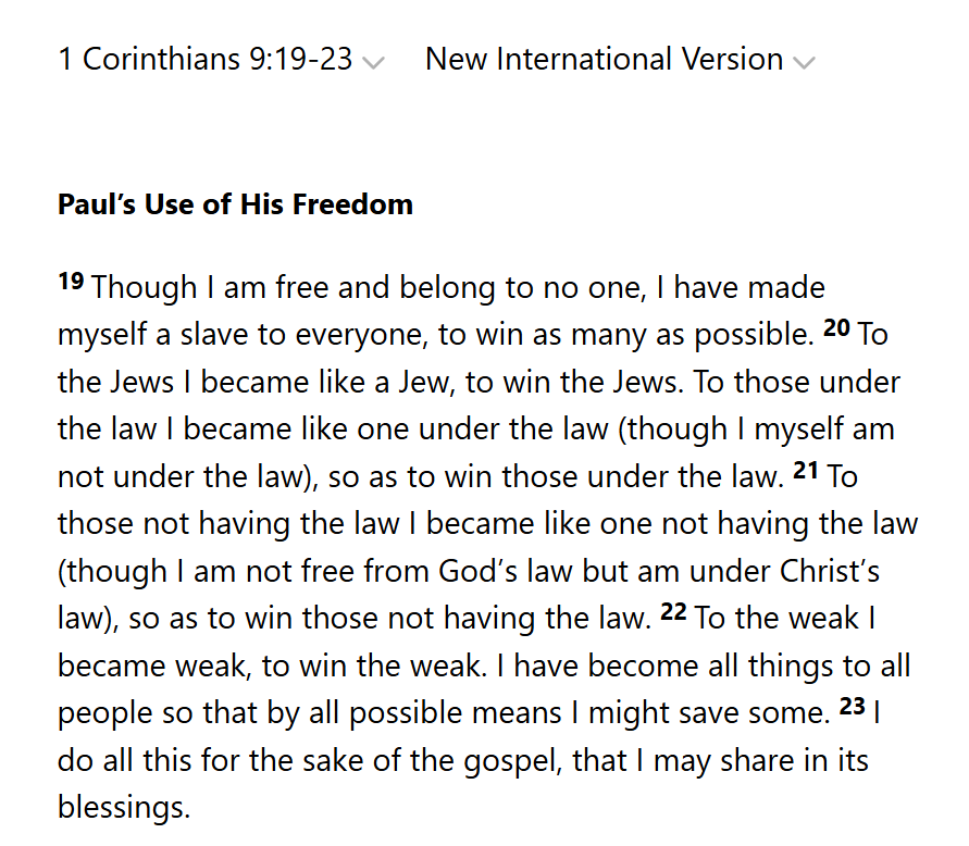 lon2yd's tweet photo. @Ash_XBlahBlah @7signxx The Prophets were chosen by God bc of their exceptional righteousness and character, being among the finest of mankind. Paul is a chameleon who admits to changing his beliefs for convenience. He's inauthentic as one can be. https://t.co/uF03LOCN6i
