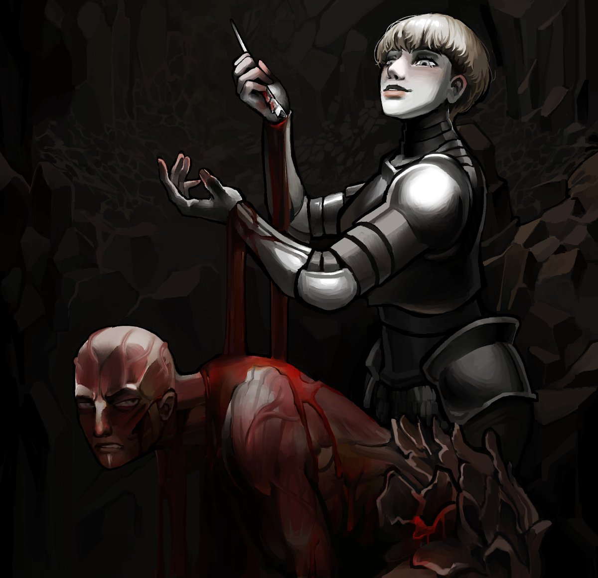 s_lushes's tweet photo. finally... here's the full version of the darce ending i made at the very start. the difference with legarde is like night and day dawg
#fearandhunger https://t.co/4lfHBgqo9x