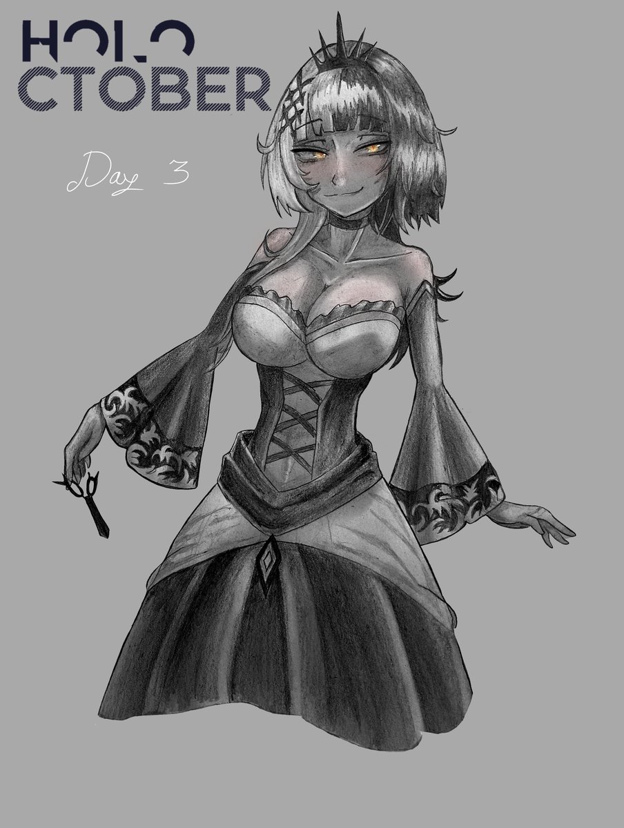 MoonMelon1_'s tweet photo. -Día 3
~Shioriiii 🤍🖤

Ya casi supero mi propio record xd
#shiorinsketch #Holoctober https://t.co/dO6tK2R1Rj