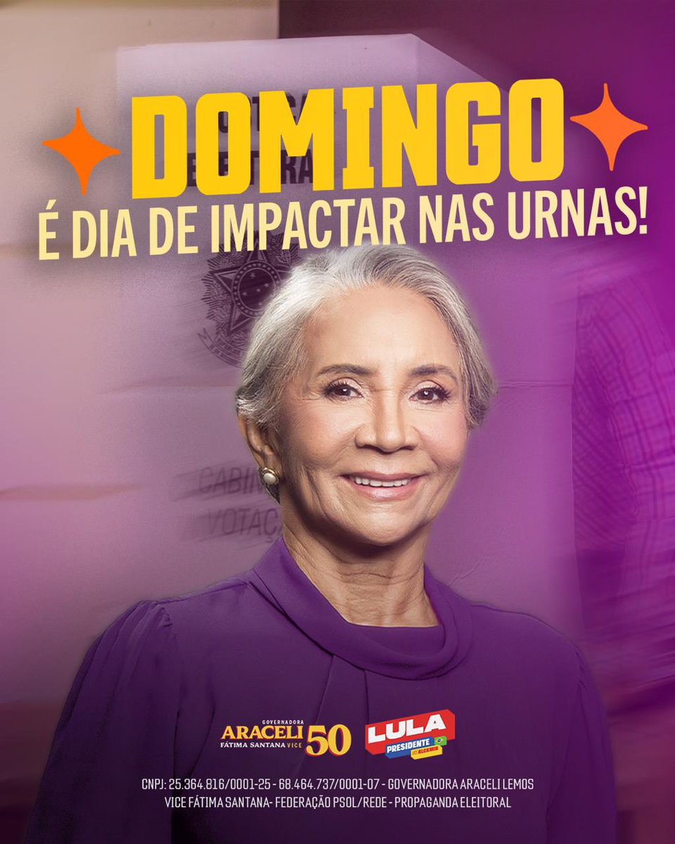AraceliLemos's tweet photo. Gente, foi muito bom caminhar com vocês até aqui. 💜
Foram dias de encontro, carinho, conversa e muita energia boa pelas ruas do nosso Pará.
Amanhã é dia de transformar tudo isso em voto. Vamos impactar as urnas: é Ara 50! ✨
#governodopara #eleicoes2026 #Ara50 #impactadaestou https://t.co/ifZ6nDdwMg