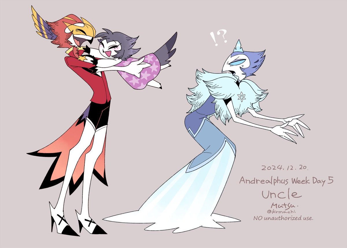 krmachi's tweet photo. uncle Andy（再掲）
#HelluvaBoss‌Fanart  #Octavia #Andrealphus #Vassago https://t.co/xtPgQ04sMh