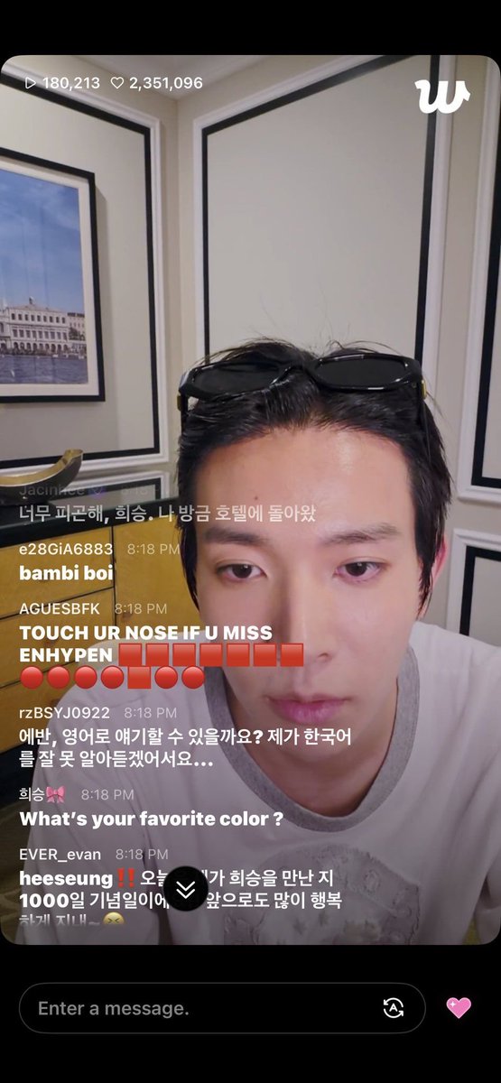 EVANsoheavenly's tweet photo. Belift seriously need to ban #thatgroup name from Evan's Weverse. I'm so srs it's been 6 months!! Leave Heeseung's live tf alone. Let him enjoy this time with his fans in peace!! https://t.co/rLaGHPW1nw