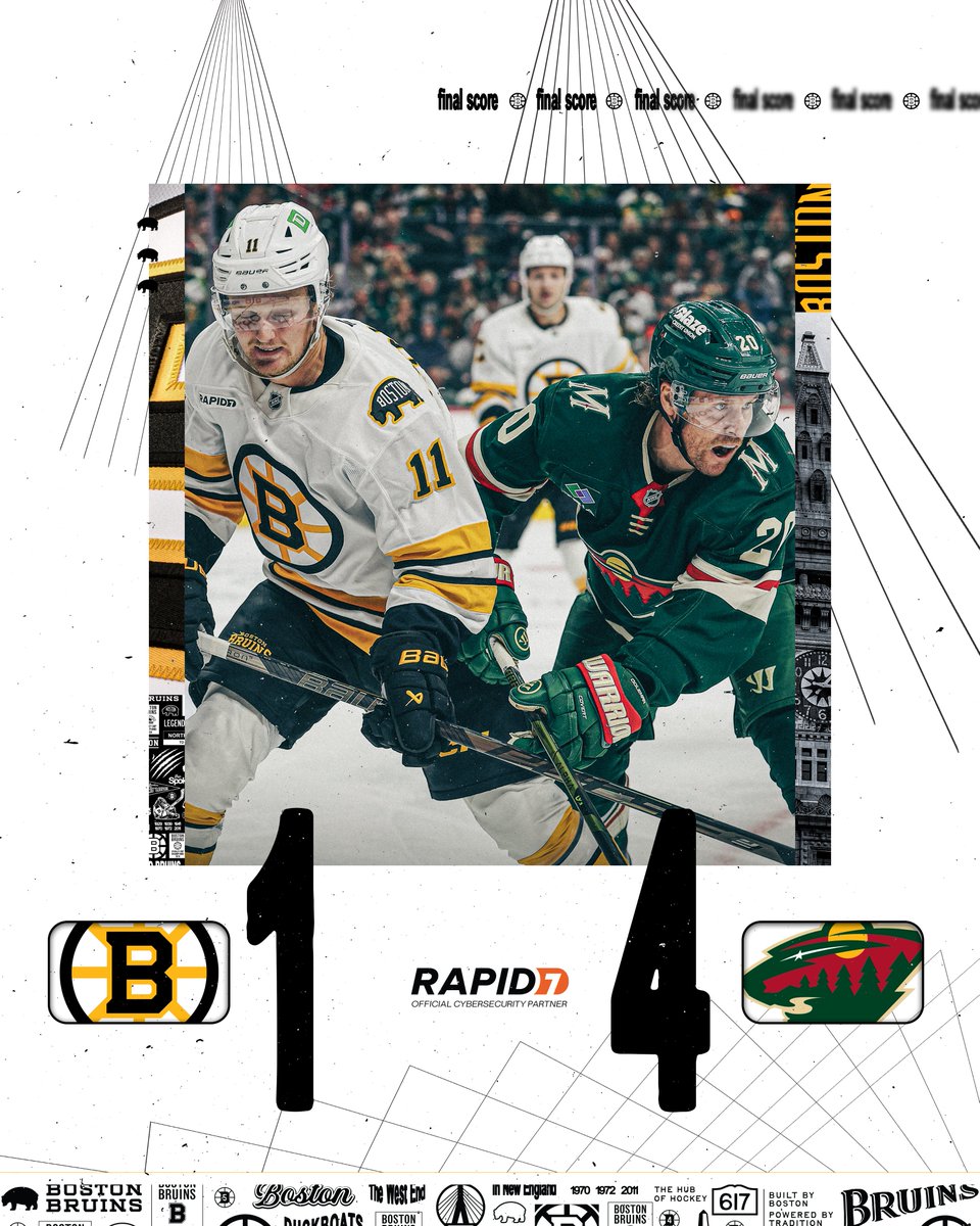 NHLBruins's tweet photo. Final. https://t.co/fEZTb3WxOJ