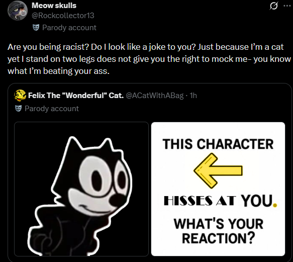 whisperhugger's tweet photo. This is a callout post on @RockCollector13 
--
𝕐𝕠𝕦 𝕕𝕠 𝕟𝕠𝕥 𝕘𝕖𝕥 𝕥𝕠 𝕔𝕒𝕝𝕝 𝕡𝕖𝕠𝕡𝕝𝕖 𝕣𝕒𝕔𝕚𝕤𝕥 𝕗𝕠𝕣 𝕖𝕟𝕗𝕠𝕣𝕔𝕚𝕟𝕘 𝕥𝕙𝕖𝕚𝕣 𝕡𝕖𝕣𝕤𝕠𝕟𝕒𝕝 𝕓𝕠𝕦𝕟𝕕𝕒𝕣𝕚𝕖𝕤.
--
"A chill cat who invalidates Personal Boundaries is not chill when they push the racism card over a block."

--
𝘽𝙡𝙤𝙘𝙠𝙞𝙣𝙜 𝙮𝙤𝙪 𝙙𝙤𝙚𝙨 𝙣𝙤𝙩 𝙚𝙦𝙪𝙖𝙩𝙚 𝙩𝙤 𝙧𝙖𝙘𝙞𝙨𝙢 𝙮𝙤𝙪 𝙞𝙣𝙨𝙚𝙣𝙨𝙞𝙩𝙞𝙫𝙚 𝙘𝙝𝙞𝙡𝙙. 
I will say this as many times as I need to.
---
- You do not get to act smug  after invalidating someone's personal space.
---

𝐑𝐞𝐬𝐩𝐞𝐜𝐭 𝐭𝐡𝐞 𝐡𝐮𝐦𝐚𝐧, 𝐨𝐫 𝐠𝐞𝐭 𝐛𝐮𝐫𝐧𝐞𝐝.