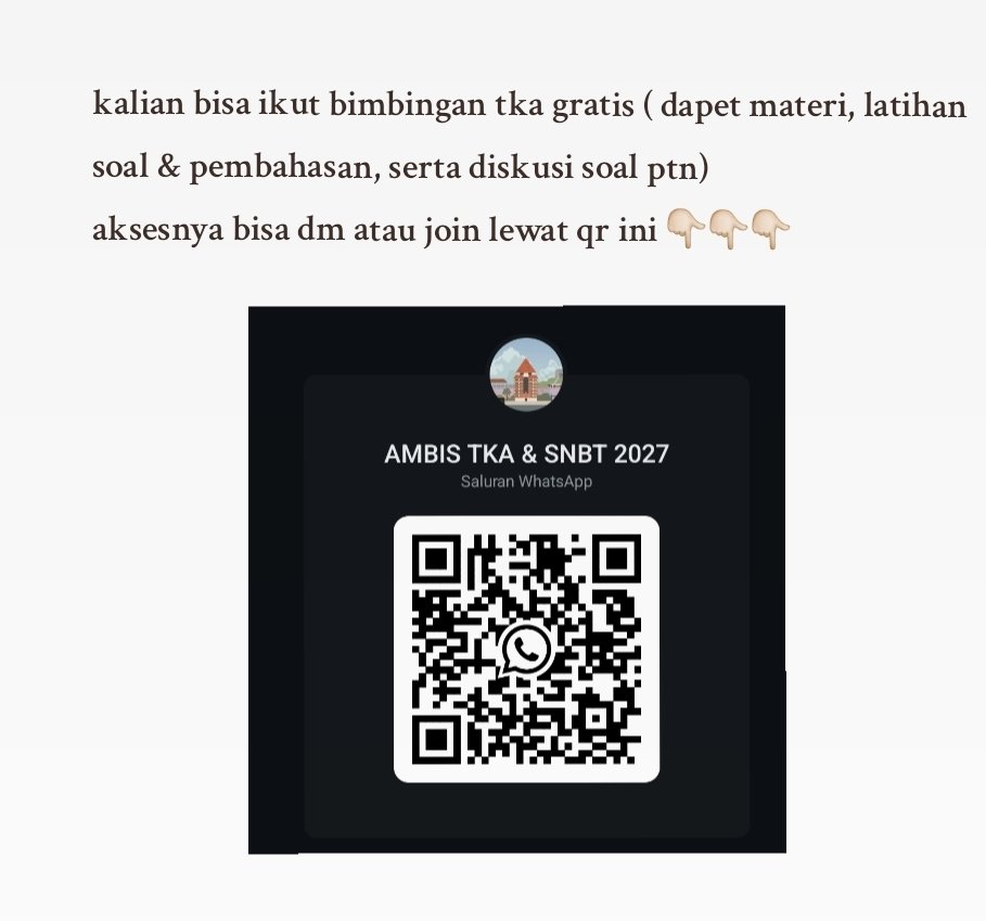 aniibelajar's tweet photo. [ LATIHAN SOAL TKA KELAS 12 ] 
📝 : 40 SOAL MATEMATIKA 

jangan lupa rt &amp; like yaaa, follow for more ✨️‼️
saluran ambis tka &amp; snbt : https://t.co/3Y76PtMSk7

#archiveeeani ( materi, soal utbk, tips utbk)
#studytwt #snbt2026  #AMBISVERSE #utbk https://t.co/OGfivBEBAM