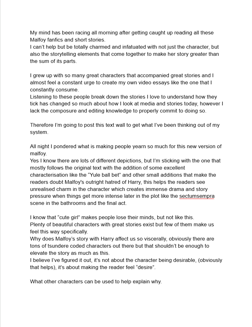 Meat__Toboggan's tweet photo. I'll lose my mind if I don't get this out of my system for people to see, so here's my google doc analysis on how Malfoid broke us. https://t.co/rudJva8C6z