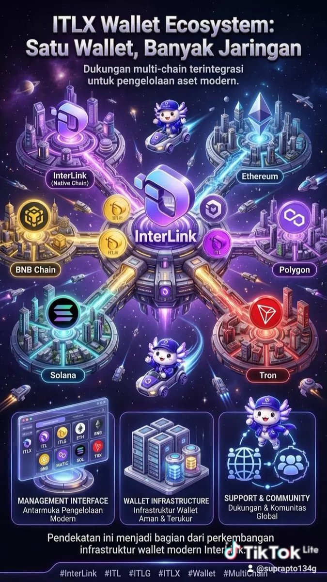 Suprapt59801861's tweet photo. Satu Wallet, Banyak Jaringan
Dukungan multi-chain beri pengalaman terintegrasi di ITLX Wallet.
InterLink, Ethereum, BNB Chain, Polygon, Solana & Tron dalam satu kelola aset. Ini bagian dari infrastruktur wallet modern.
#InterLink #ITL #ITLG #ITLX #Wallet #MultiChain https://t.co/u7hBrPEn62