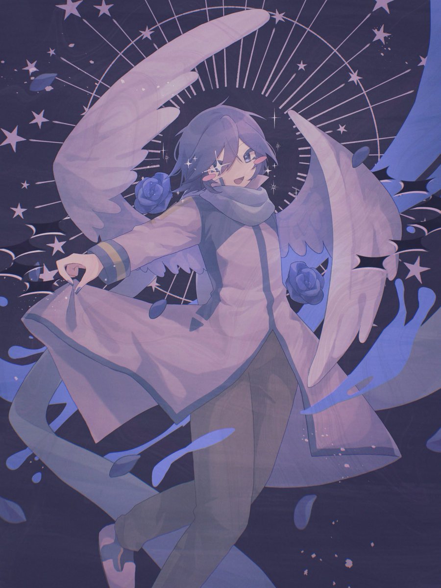 K1ui1's tweet photo. #KAITO #VOCALOID 
過去絵の再掲です💙
20年続く彼の姿、歌声を心より応援しています！KAITO大好き！ https://t.co/D6rmw6qYEa