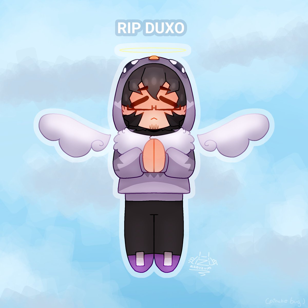 Zizuzum's tweet photo. Voló alto el little vro 🕊(ya lo revivieron pero igual JSJSJSJ) #duxo #dedsafíofanart https://t.co/XiiKtEiROl