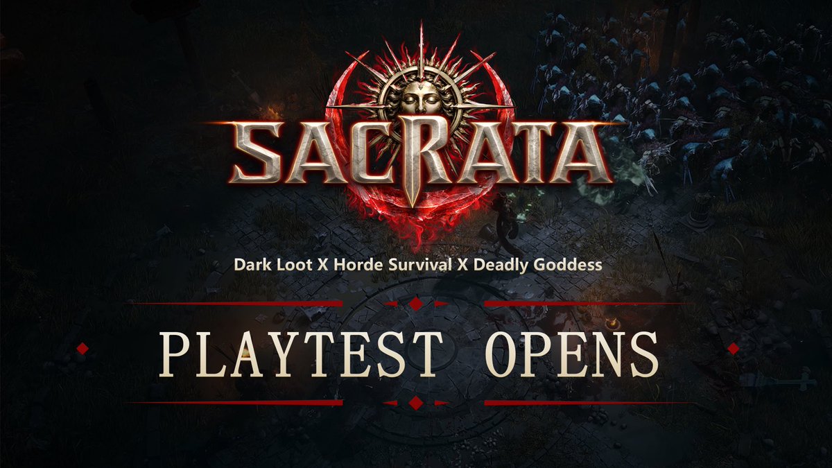 SLGaming518's tweet photo. Sacrata Steam playtest is live now! https://t.co/lp6x4pGO0u