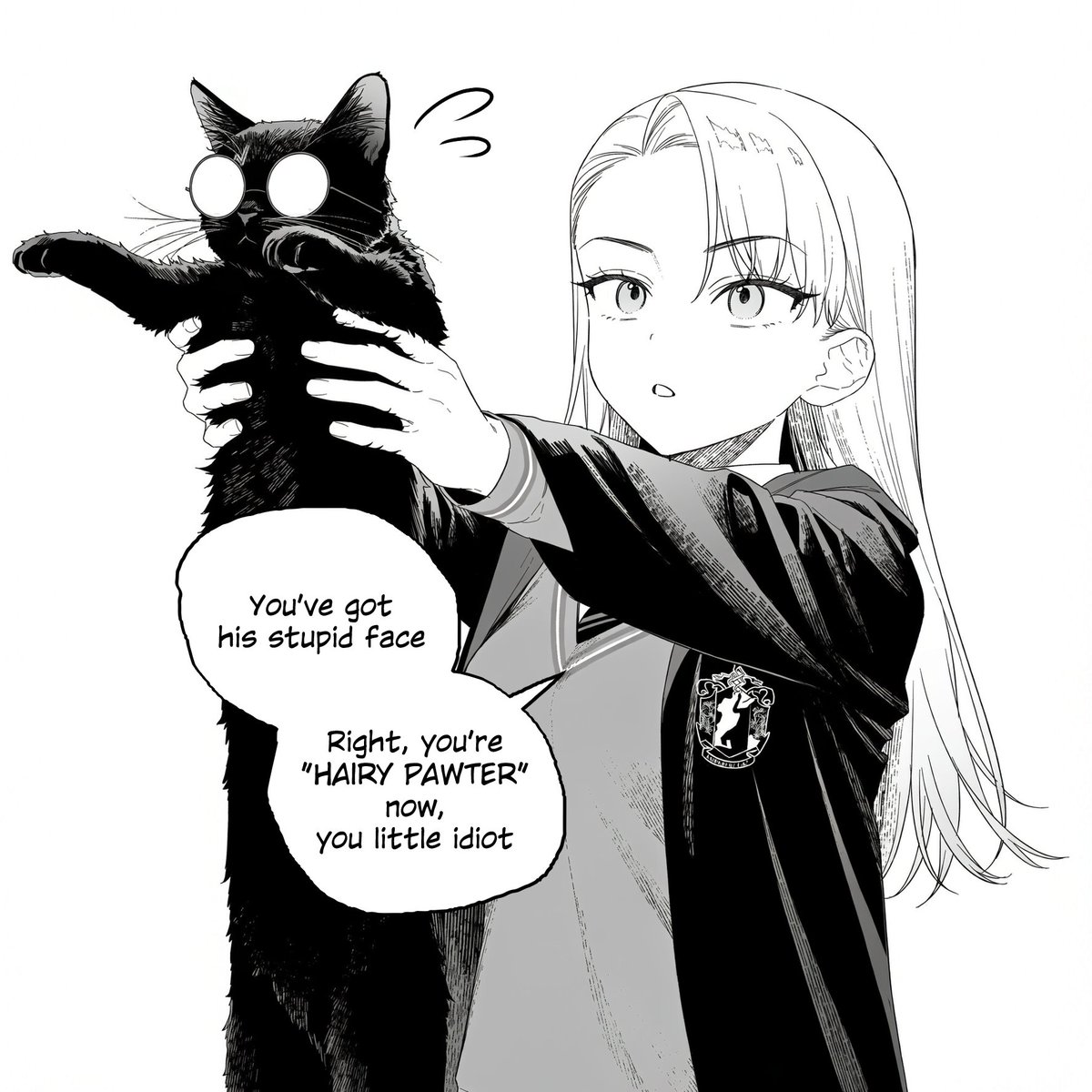 Sachi_Hwa's tweet photo. Maybe Harry had a little Polyjuice mishap...🐱 https://t.co/6nISfi8YtO