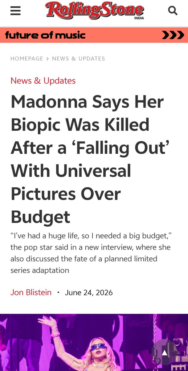 midnightnebula6's tweet photo. @pietravadonna @PopHubOfficial When it comes to box office trainwrecks, nobody does it quite like your fave. From Shanghai Surprise, Swept Away to W.E., @Madonna 's filmography is literally a graveyard of studio money 💀 No wonder studios ran for the hills and pulled the plug on her self-directed biopic.🤭 https://t.co/5gH3FjvRHO
