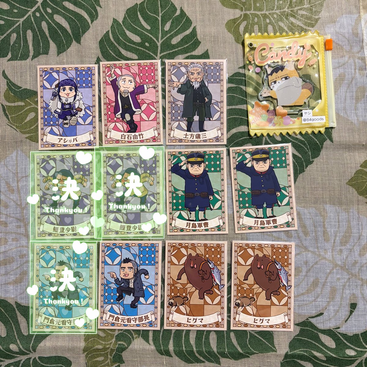 84goods's tweet photo. 【交換】 ゴールデンカムイ 金カム ビックカメラ ソフマップ くまみね 特典 フォトカード

[求]同種
尾形
谷垣

[譲]
アシㇼパ(アシリパ)
白石
土方
月島2
門倉
ヒグマ2

求:谷垣は尾形と同数まとめてのみ。
郵送交換希望。
検索からも宜しくお願い致します。 https://t.co/PxmpKInWmQ