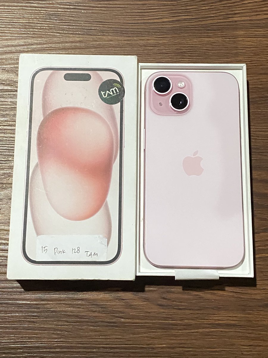 danzkuduro1808's tweet photo. Bismillah
#WTS
iPhone 15 128GB ex iBox Pink
Kelengkapan dus ori + charger ugreen
Cod jabodetabek cek sepuasnya
Bisa tukar tambah
#wtsiphone #jualiphone #jualiphonetrusted https://t.co/eVV0UpDByx