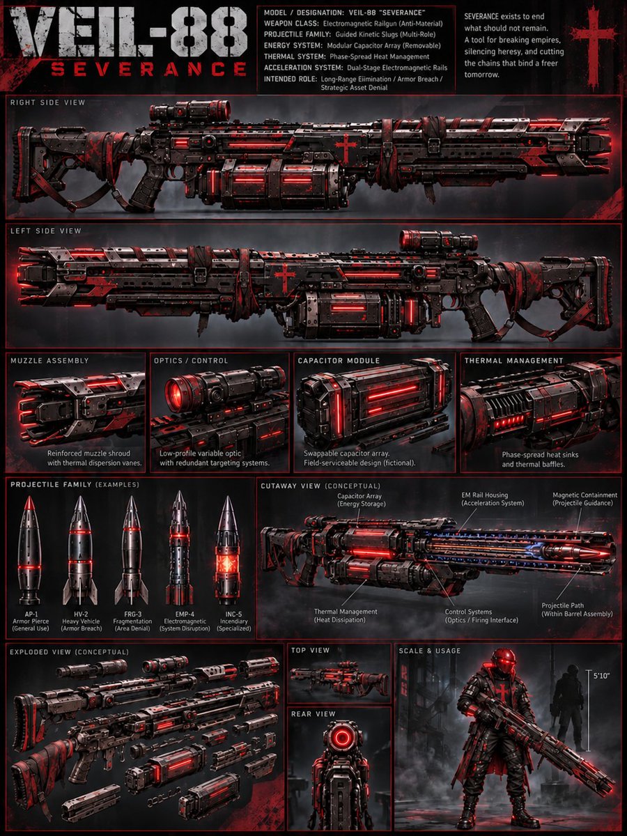 TC_8488's tweet photo. Random Community prompt drop!!

Now you too can have your own railgun, custom tailored to your unique style!

I apologize in advance if some of you have issues running the prompt. It gave me hell for some, and worked just fine for others.

Prompt will be in comments

First up:
@TC_8488
@JexTheFool 
@SirMichael8963 
@Nightwolf5656