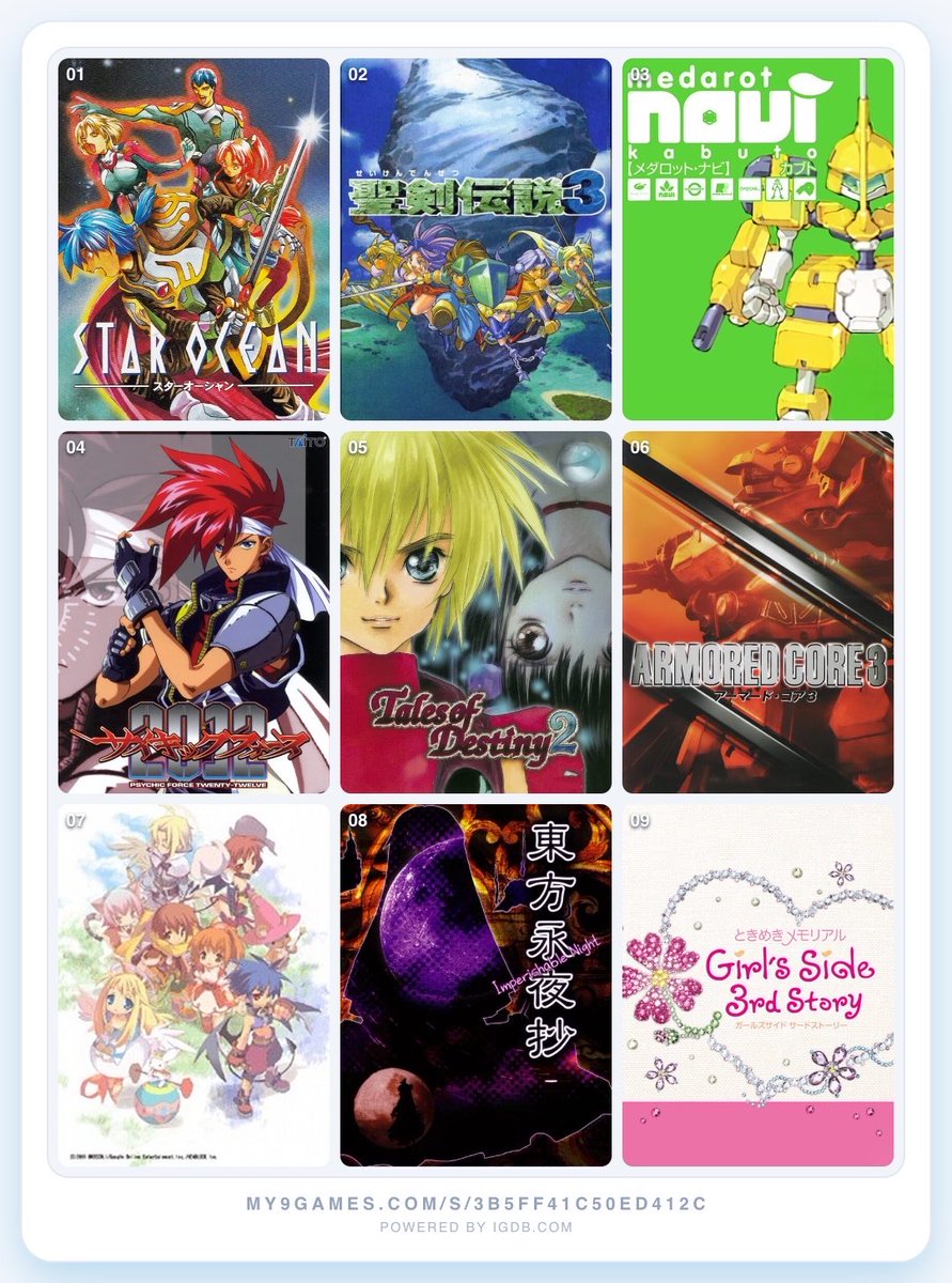 mn2_orange's tweet photo. 私を構成する9つのゲーム
#My9Games #私を構成する9つのゲーム

こんな感じです左下はエミルクロニクルオンライン https://t.co/ctCIOsqzA1