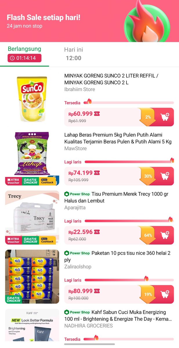 botakjiperr's tweet photo. @xkode06 Kok di app cuma muncul ini ya? Cara ngecek flashsale jam 11 disebelah mana ya? https://t.co/cnwhV36YBW