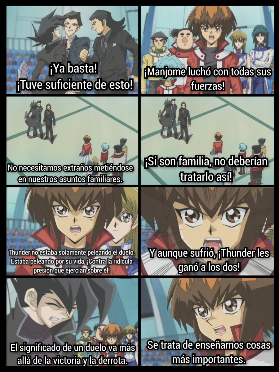 Gzeta4's tweet photo. @NISHI_O__ @22Emafernand Si fuera egoísta no va a defender a Manjome, ni le va a señalar a sus hermanos que si son familia no deben tratarlo así, ni les va a señalar sobre la presión ridícula que ejercen sobre él, etc.

Y Judai ahí está defendiendo a alguien que ni es su amigo. https://t.co/cyGWPTlnSZ