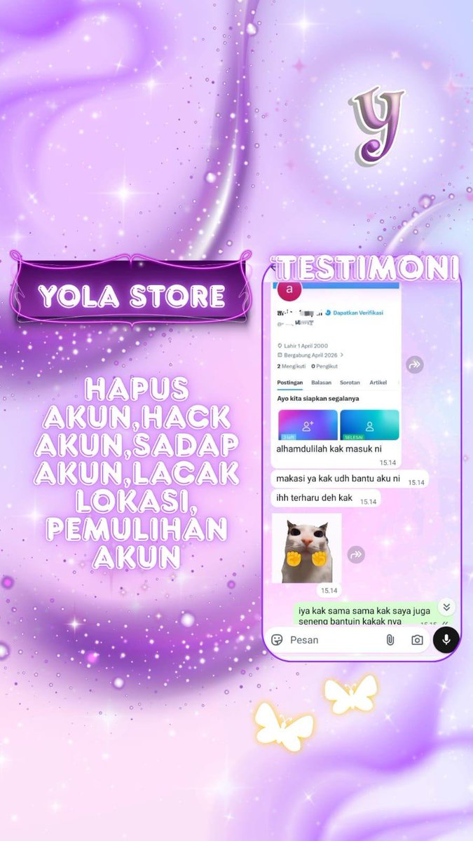 kjalcer's tweet photo. OPEN JASA PEMULIHAN AKUN &amp; HAPUS AKUN ALL SOSMED

Melayani:
• Balikin akun
• Pulihkan chat wa lama
• Hapus/Nonaktifkan Akun
• Hack All Akun
• Sadap Wa/All Sosmed
• Lacak Lokasi

(Instagram,Tiktok,Google,
Facebook,Telegram,Twitter,Line.)
  
Order? WhatsApp di bio!
#zonauang https://t.co/8iHGrCH07D