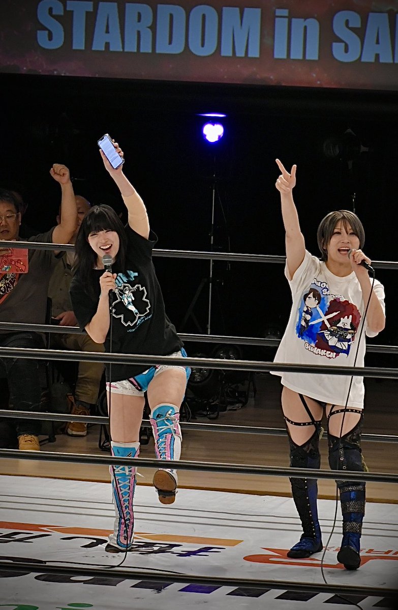 syutom4's tweet photo. 10.3スターダム
中日ホール大会
Let's start！
#STARDOM
#さくらあや
#AYASAKURA
#安納サオリ
#SaoriAnou https://t.co/aD7vgrqVjs