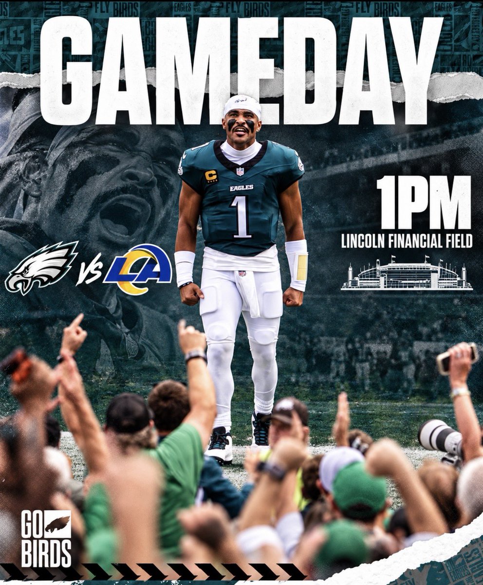 CooperDeJawn3's tweet photo. ITS GAMEDAY 🦅

RT FOR THE EAGLES TO BEAT THE RAMS 

🗣️ GO BIRDS DH 

#FlyEaglesFly https://t.co/Je8BHfWQFU