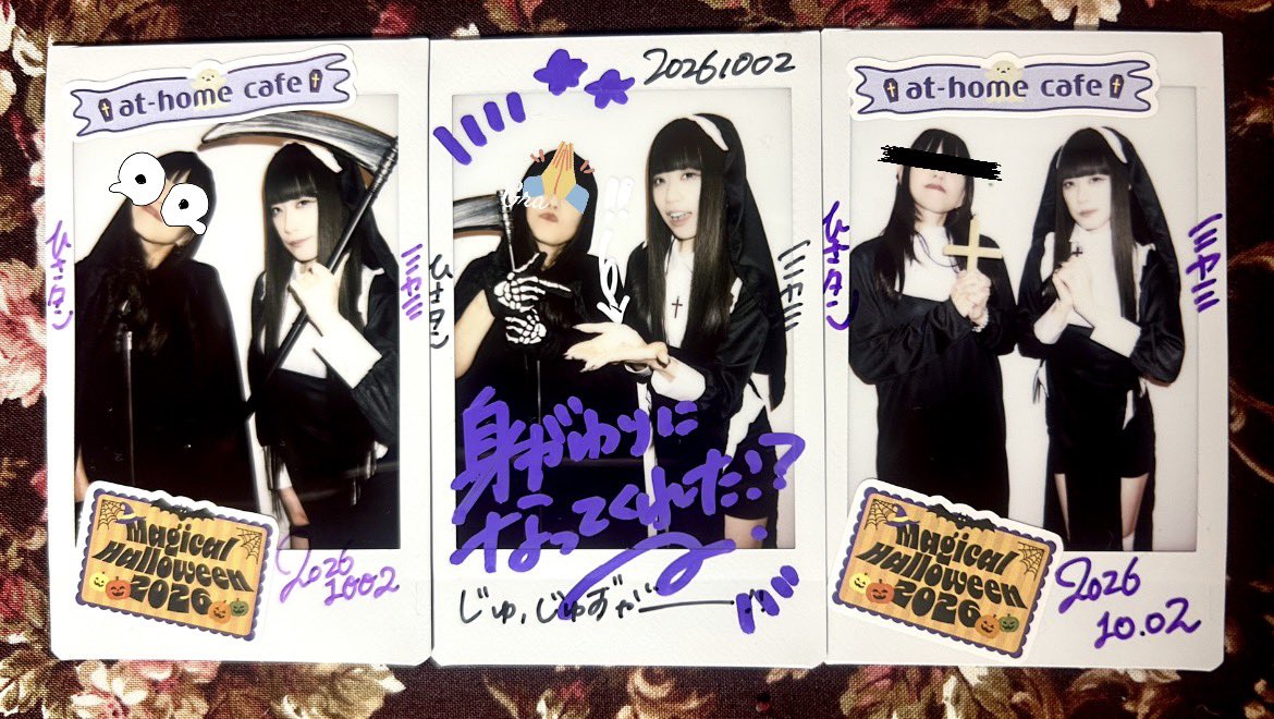hisaTansio's tweet photo. ハロウィンコスデーにお耽美シスターの元へご帰宅☦️
私もシスターになってみたり、悪魔のような死神となって祓われてみたり…今年もハロウィン満喫いたしましたよ🎃

シスターミカミありがとう💜
おかげで大変神聖な気持ちになりました😇
色々と悔い改めます…†❤︎ https://t.co/IEd8DOsBlm