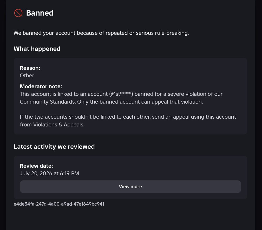 joyloe12's tweet photo. @Roblox 
keep the account i'm linked to BANNED, i dont care if they stay banned or not, just unban me
i dont own that account
im ID verified on my account as well, and solely my account.
@Roblox 
@Roblox_RTC 
#roblox
#robloxban https://t.co/NWckixyUc8
