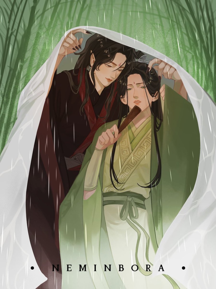 _neminbora_'s tweet photo. Day 3 - Rain 🌧️ 
#mxtxtober26 #svsss #bingqiu https://t.co/ydqvizt9G9