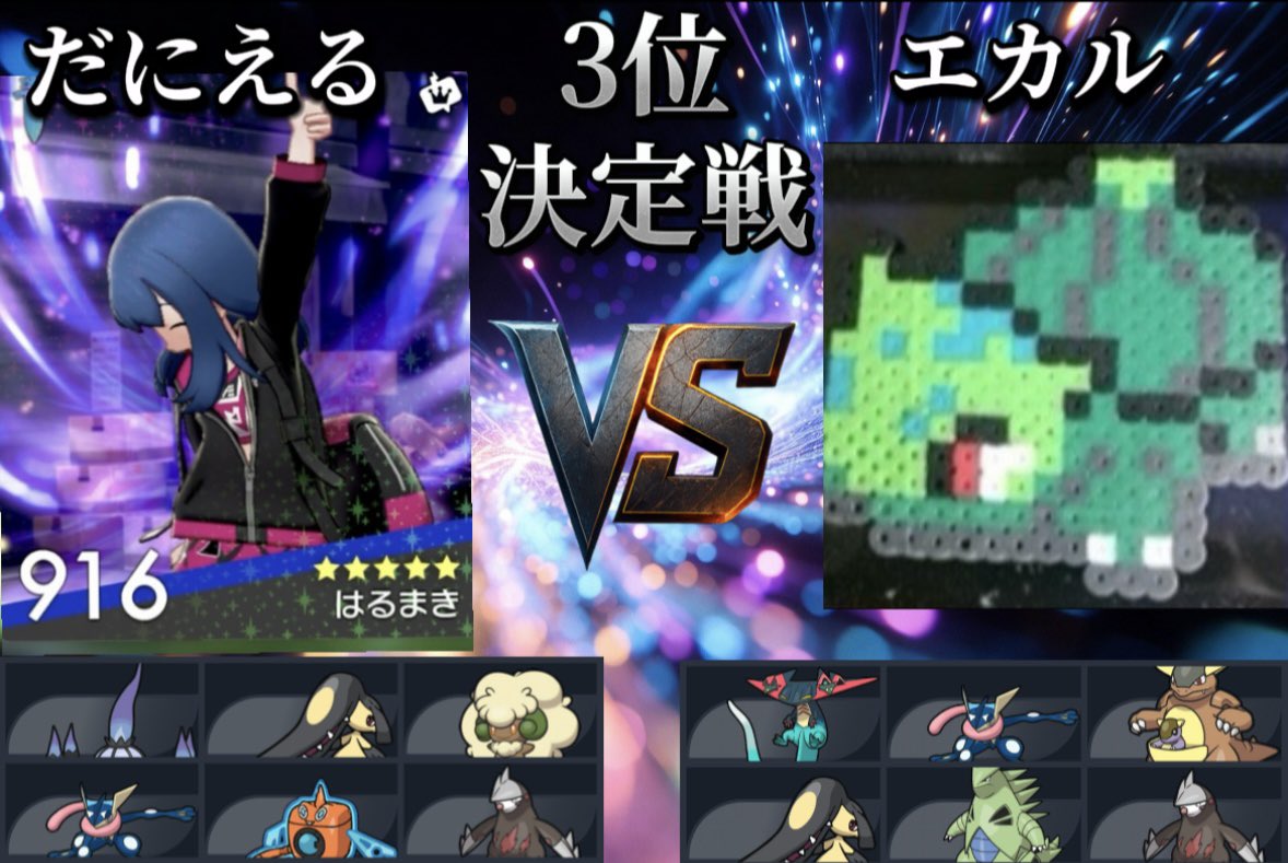 kamex389's tweet photo. Miqui×CrossCupの3位決定戦と決勝戦が本日配信されます

3位決定戦　19:00〜
エカルさんVSだにえるさん
配信はエカルさん(ツイキャス)

決勝戦　22:00〜
東雲龍助さんVSろあんさん
配信は
東雲龍助さん(youtube)
ろあんさん(ツイキャス)

Miqui×CrossCupもいよいよ最終戦頑張って下さい https://t.co/ubd7Y0646I