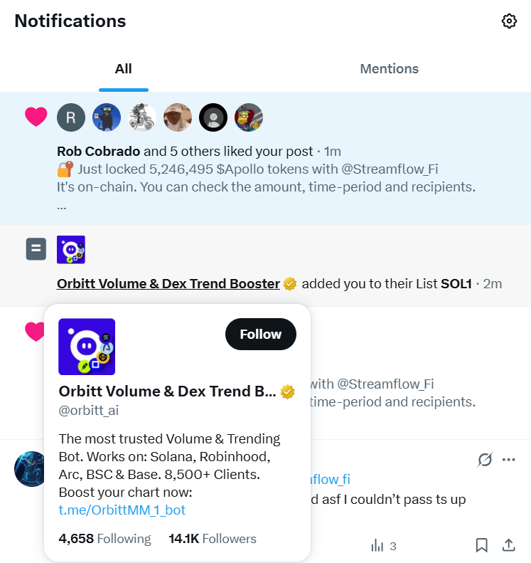 ApolloCyphers's tweet photo. Looks Like We have some great eyes on us! https://t.co/f7ROi9fVaY