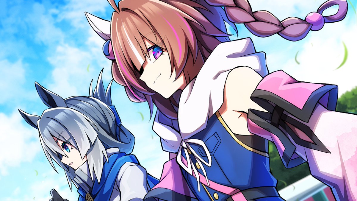Rurisuke_'s tweet photo. 凱旋門賞に挑む4番と5番のウマ娘のイラストです https://t.co/2Hhu0TZIJA