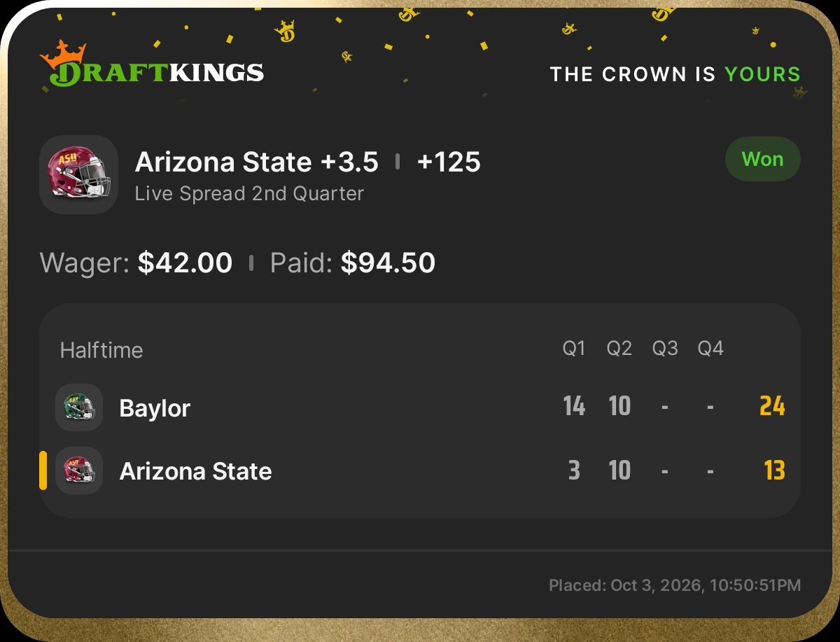 slock902's tweet photo. I was actually watching the game today cashed out and went with the team with momentum! https://t.co/26kr5KoUGg