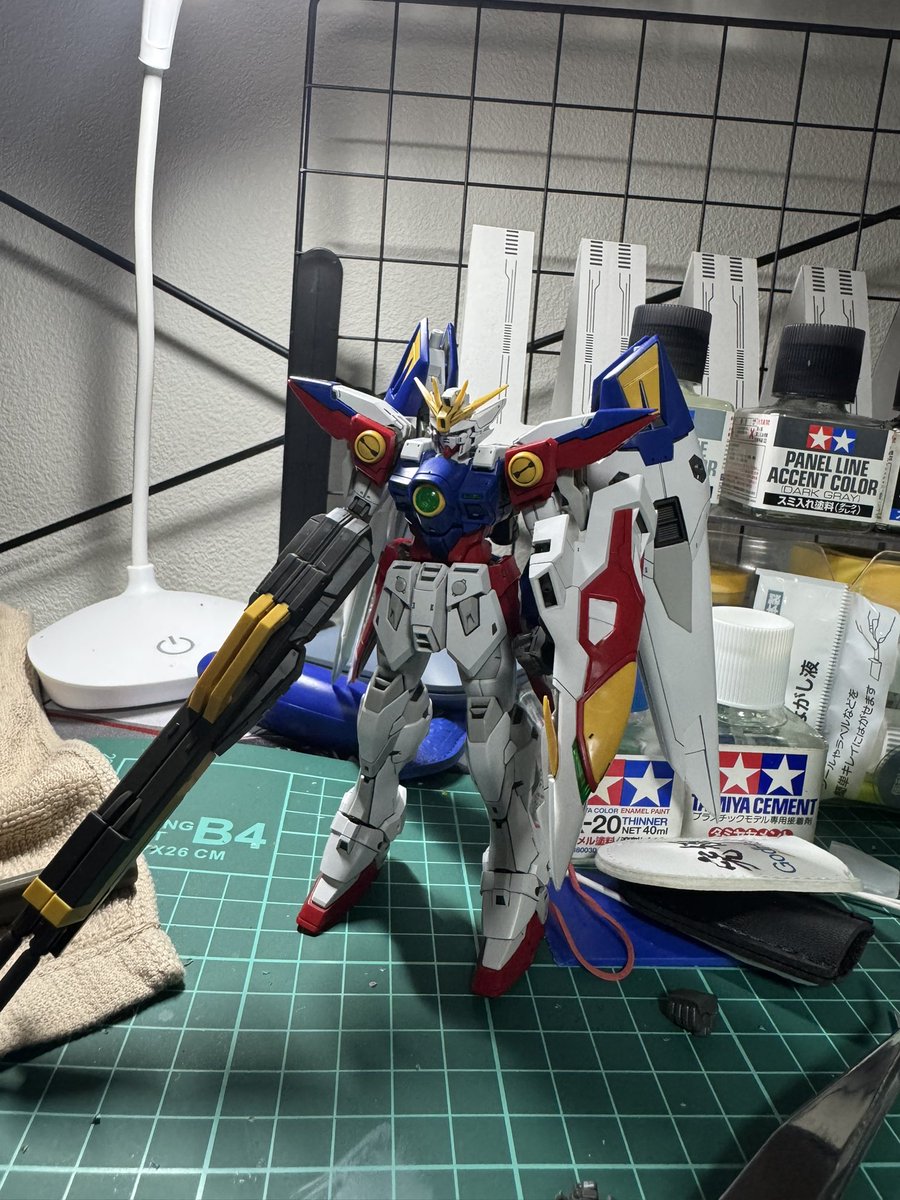 mak6sr6ms's tweet photo. RGウイングゼロ。
めちゃくちゃ良いキットだね。 https://t.co/6jeMGYdukM