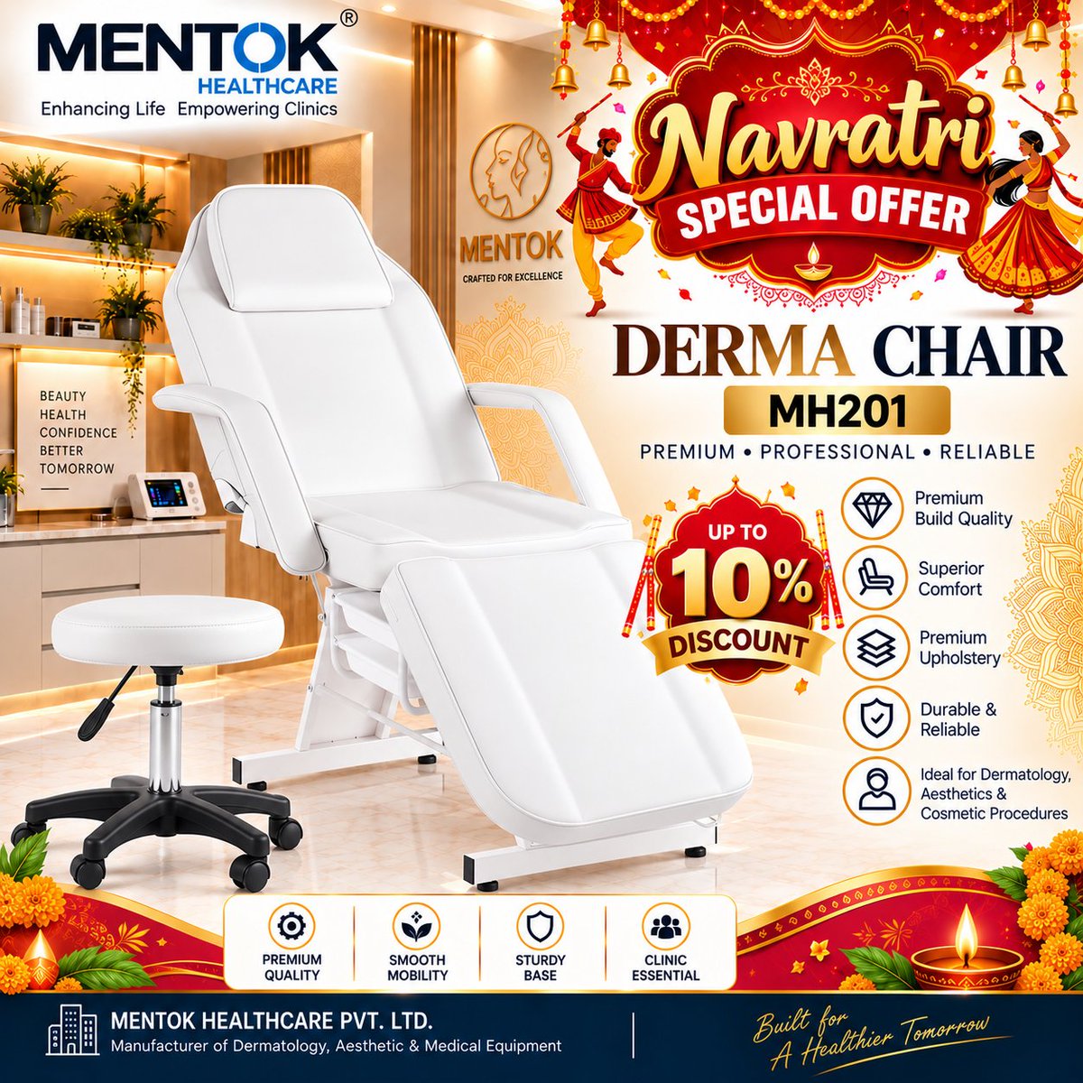 mentokhealth's tweet photo. β¨ Upgrade your clinic with premium comfort & professional performance
π« Designed for Dermatology, Aesthetics & Cosmetic Procedures.
#MentokHealthcare #DermaChair #Dermatology #AestheticClinic #CosmeticClinic #MedicalEquipment #DermatologyEquipment #AestheticEquipment https://t.co/3vOFLGjsNA