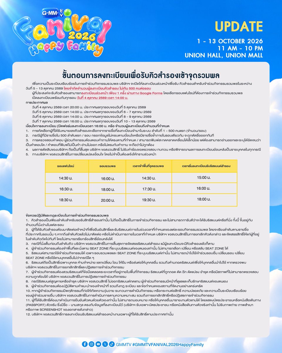 StanTrio24's tweet photo. รับกรอกฟอร์มสำรองรวมพลงาน #GMMTVFANIVAL2026HappyFamily นะค้าบบ✨

•ค่ากรอก 450฿
•ทีมกรอก 1:1
•ไม่มีเก็บมัดจำ ชำระเงินหลังมีชื่อค้าบ🙌🏻

ดูรีวิวได้จากในแอคนะคะ🍀✨
ใครสนใจ DM มาได้เลยน้าา💌   

#GMMTV
#ตลาดนัดgmmtv
#รับกรอกฟอร์ม https://t.co/dmMd8saSyN