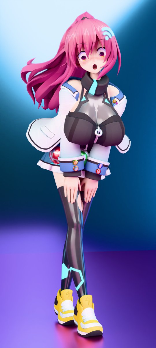 oldum77's tweet photo. "So, what do you think? Pretty cute, huh~? I'm... h-huh!? What happened to my boobs?"

Don't you just hate when this sorta thing happens? I mean, I don't think I mind personally... 💖
Silly thing before bed~

#Blender #Neptunia #Maho #ネプテューヌ #超次元ゲイムネプテューヌ #マホ https://t.co/2BG6l1EtJl