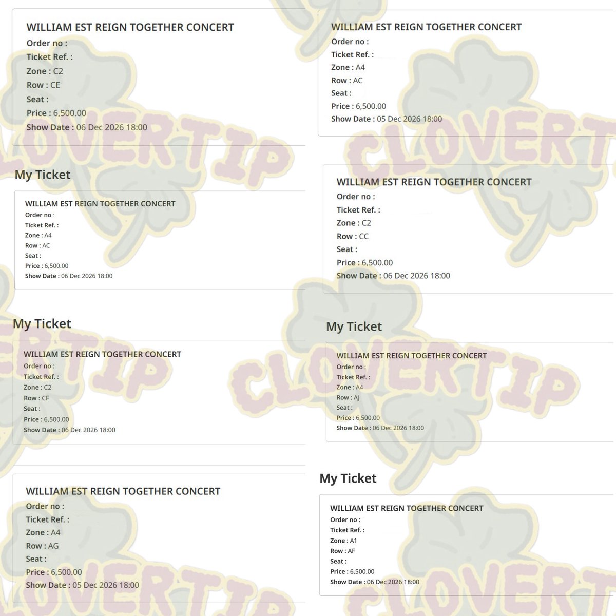 bakeikook's tweet photo. secured #WilliamEstConcert

❌ NOT FOR SALE  ❌

#clovertip_proofs 🍀 https://t.co/lIfEqHRv1H