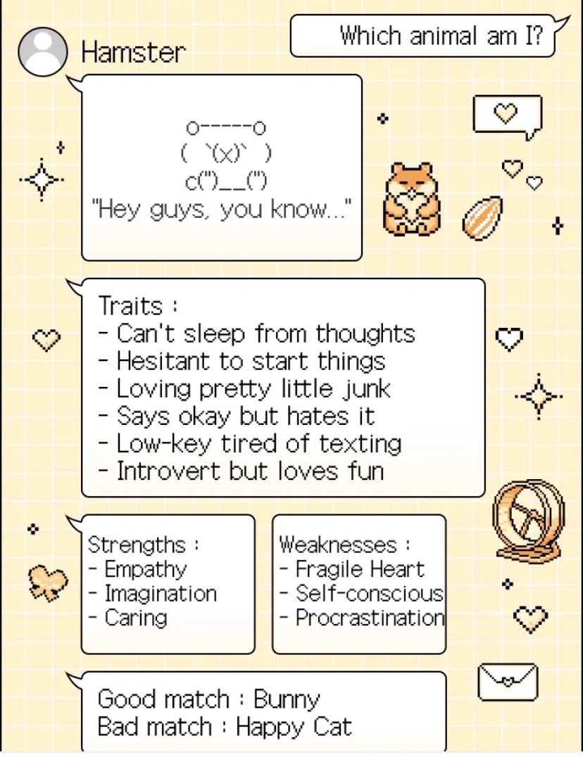 Insert1name's tweet photo. Honestly yeah… Exactly me… Why is my bad match a happy cat though?? 😭
https://t.co/C6jE5wzE7T https://t.co/aTLNJUTtJJ