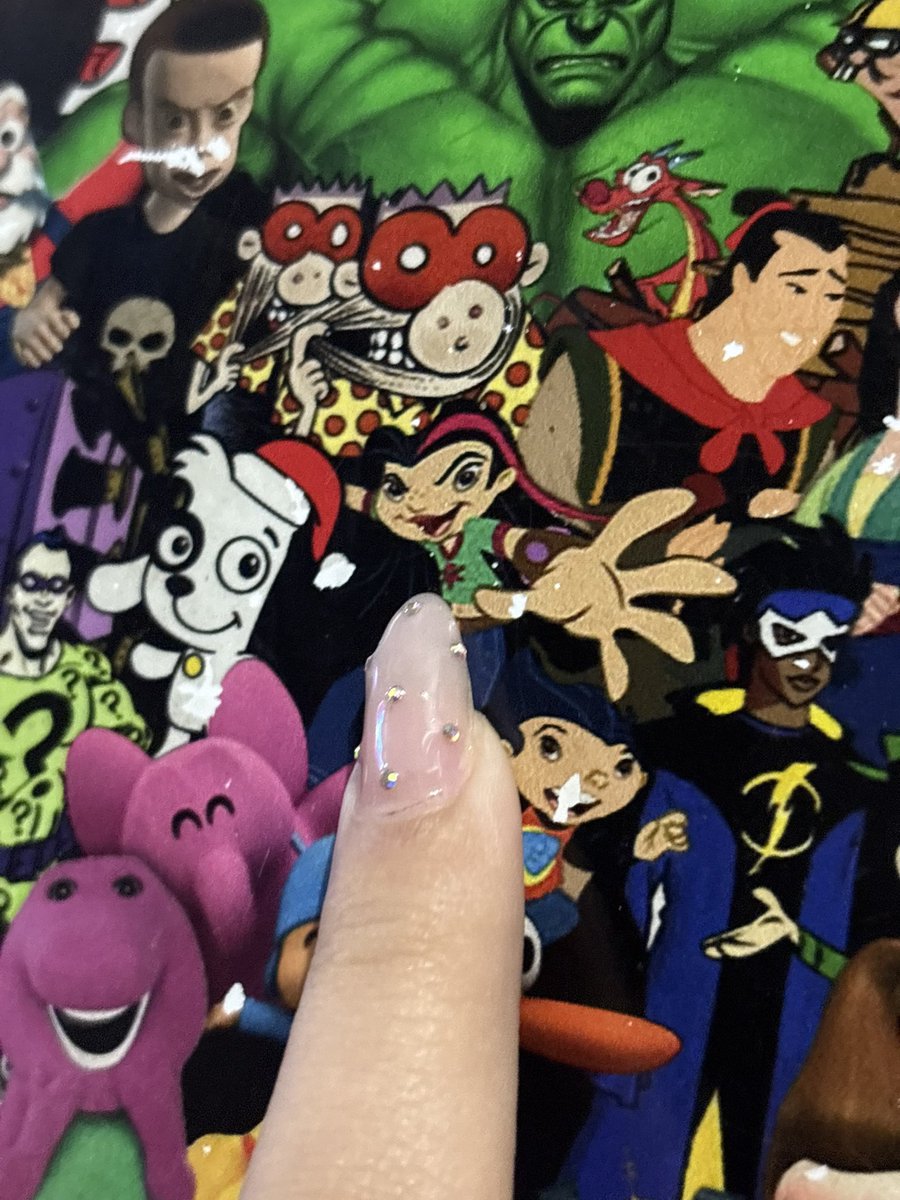 yourspnv's tweet photo. oi karlinha fui num bar q tinha um quadro cheio de personagens e achei vc https://t.co/cR6GnpEQVY