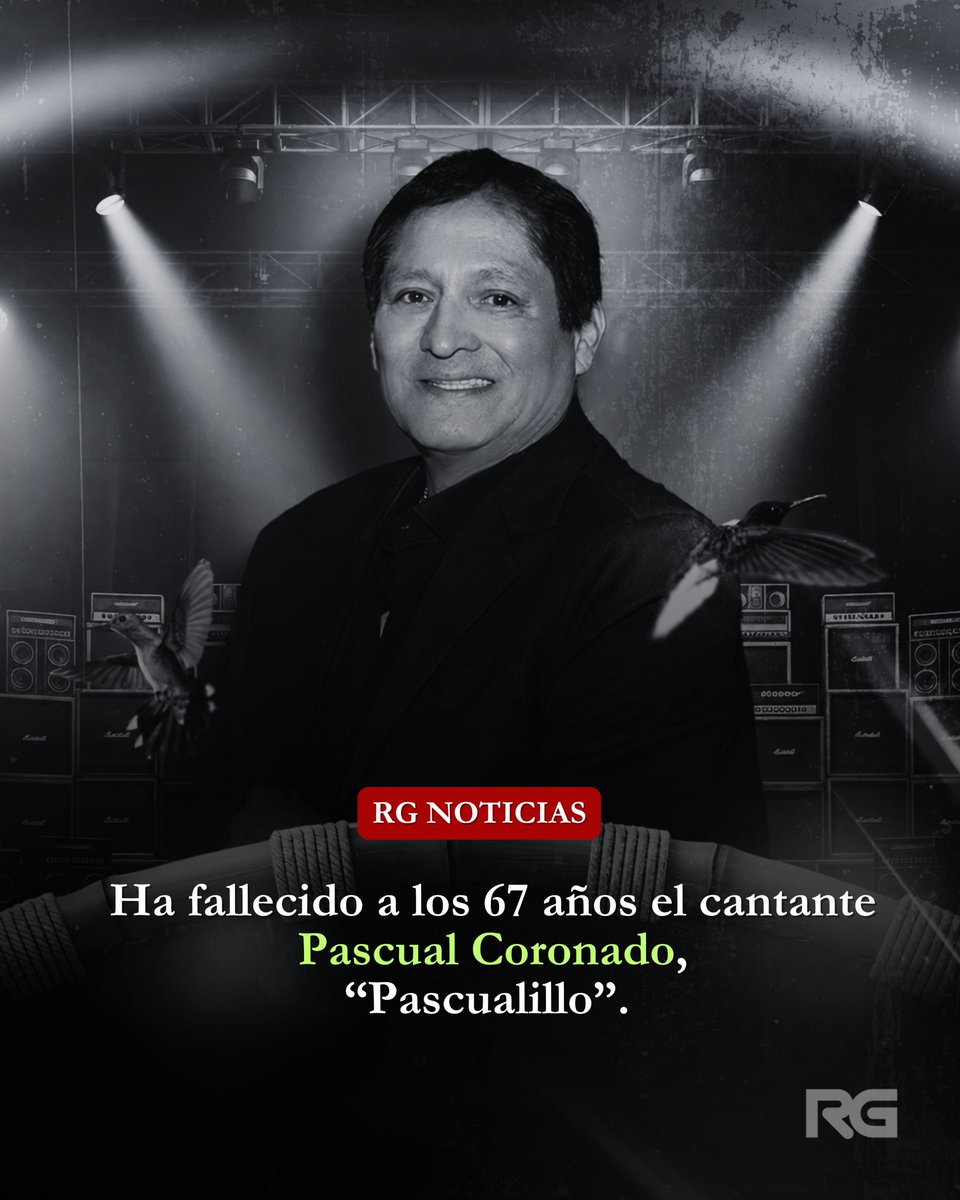 Aderly's tweet photo. 🚨 #LOÚLTIMO |  Ha fallecido a los 67 años de edad el cantante Pascual Coronado, mejor conocido como "Pascualillo". 🕊️ https://t.co/VzK0UunYXq