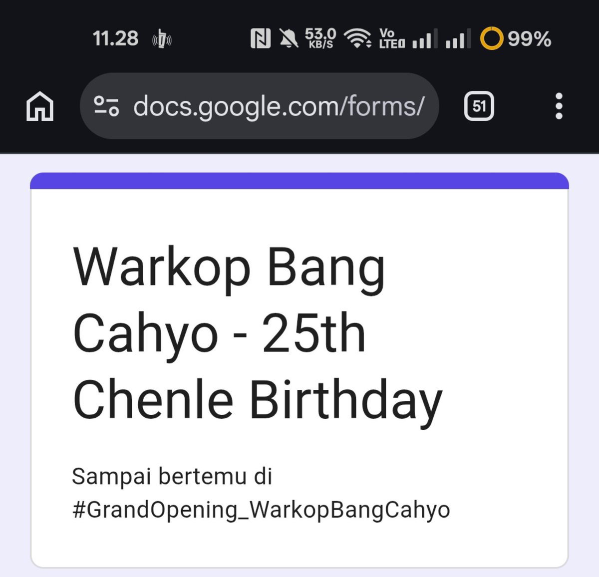 kamfya's tweet photo. YEAAAAY KE OPENING WARKOP KOKO LELE 😆 eh... BANH CAHYO https://t.co/qSmRYmTbru