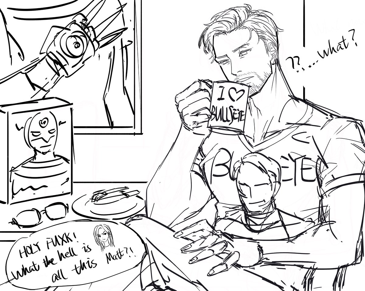 Lukutan's tweet photo. It’s really time for someone to seriously investigate whether Matt Murdock the lawyer, aka Daredevil has some kind of improper connection with Bullseye.

Spoiler: He was guilty.

# DEX DO NOT DO THIS TO A BLIND GUY
#mattdex 
#dexmatt https://t.co/CmcwSZDLEh