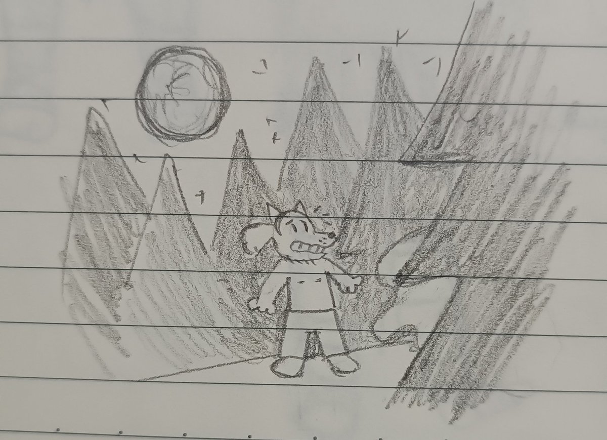 Palintr4's tweet photo. Día 3: Bosque misterioso 🏞️
#dogmantober2026 mensos se asustan mutuamente en el bosque xD, no sé, no se me ocurria nada https://t.co/MnQks4COy1