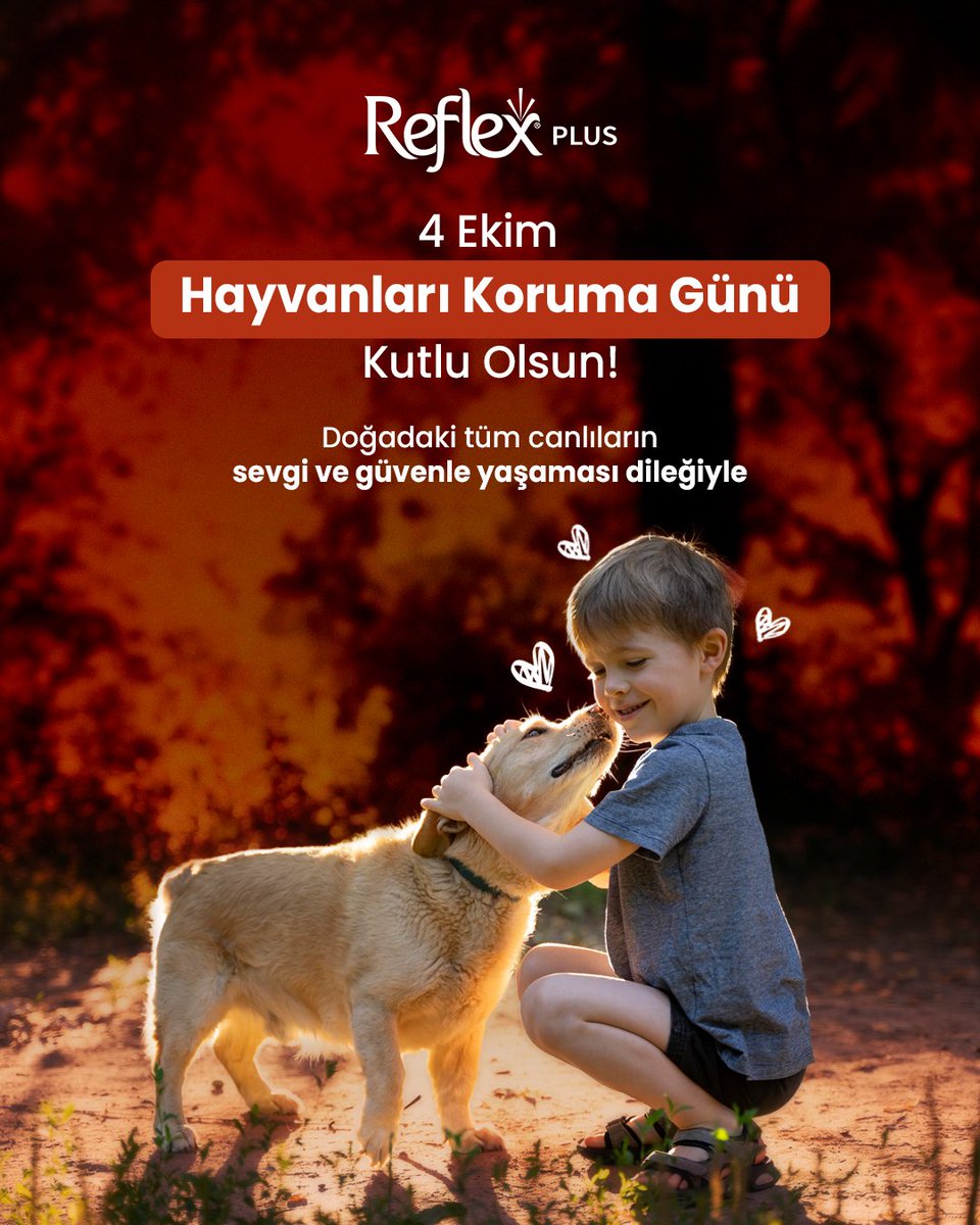 reflexplustr's tweet photo. Bir canlının hayatına dokunmak, onu korumakla başlar. ❤️
Doğadaki tüm canlıların sevgi, güven ve huzurla yaşaması dileğiyle...
4 Ekim Hayvanları Koruma Günü kutlu olsun! https://t.co/69ZsAvFYLj