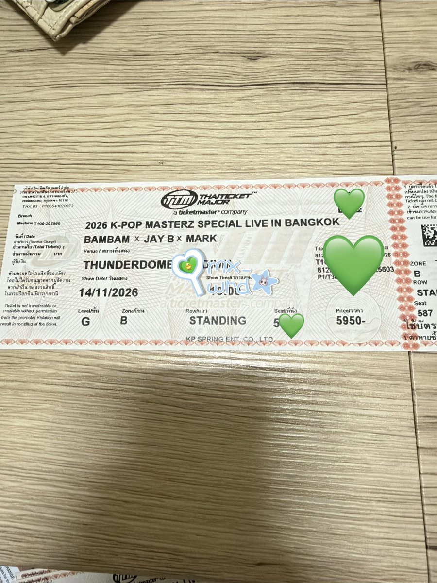 mx_wrd's tweet photo. ปล่อยบัตรวันที่14/11
บัตรโซน B คิว 5xx
ปล่อยราคาตามหน้าบัตร ให้สิทธิ์ครบ
ใครสนใจdmมาได้ค่ะ นัดรับจ่ายสด หรือผ่อนจ่าย2รอบ ก่อนวันคอนได้ค่ะ
#KPOPMASTERZ_SPECIAL_LIVE_IN_BANGKOK #2026KPOPMASTERZ_SPECIAL_LIVE_IN_BANGKOK_BAMBAMxJAYBxMARK https://t.co/XAqkCYeJWA