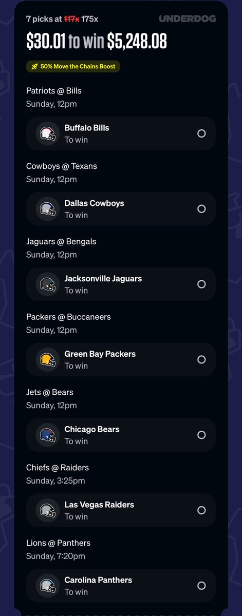 FadeTheBooks's tweet photo. Lucky 7 🍀 #underdogfantasy https://t.co/NcNGVxMhKx