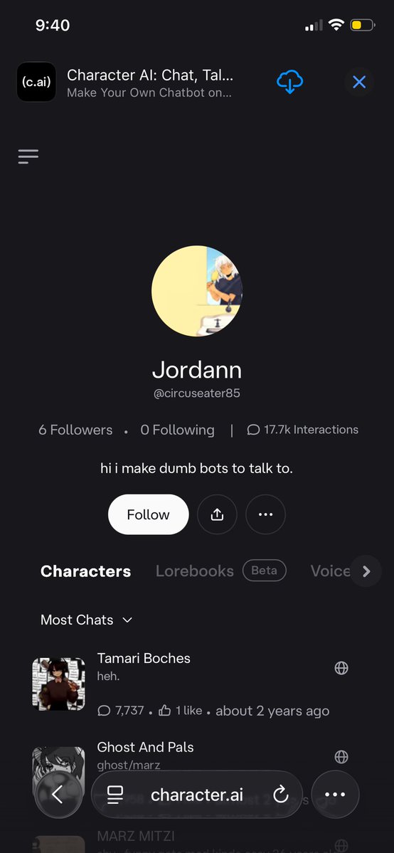 swetjog's tweet photo. hey #vocatwt!! remember when I called out Jordann Liz thrice for making softcore AI PORN of my minor sona, wanting to RAPE me and harassing me to no end??? yeah so apparently they made a CHARACTER AI BOT OF ME and are using an alt to harass me and get on my good side!!!!! https://t.co/8gL3mcelV5