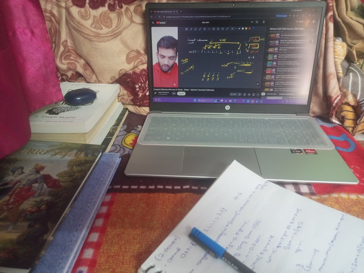 dev_190207's tweet photo. Day 13 
Watched lectures on: 
•Longest Subarray 
•Two Sum
Building my DSA concepts step by step. https://t.co/1FY2zktIiP