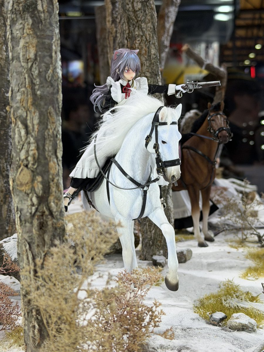 TRISKELE_HOBBY's tweet photo. 髪を降ろしたフェイチーズ（騎兵Ver）はHASUKIから1/12スケールでの参考展示です。ネオエデントイズとは別だよ。

#TRISKELE_HOBBY
#HASUKI
#ファンタジーフィギュアで遊ぼう
#上海WF
#上海WF2026
#上海WonderFestival
#上海WonderFestival2026 https://t.co/zx3QzmHOGJ